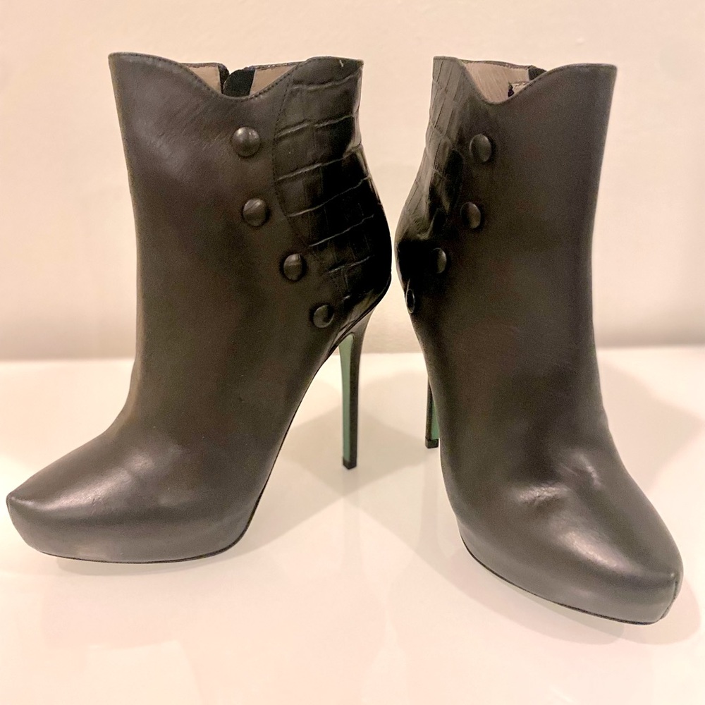 Donald J. Plisner black booties.